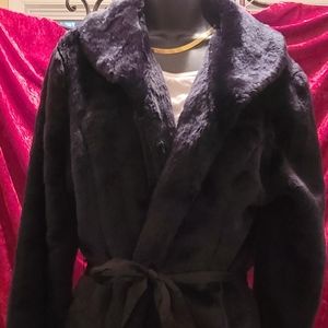 NWOT Faux Fur Coat by French Cuff